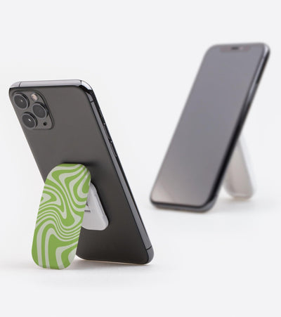 Groovy Green Swirl Phone Grip