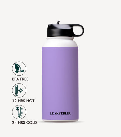 Lavender Latte - Steel Water Bottle