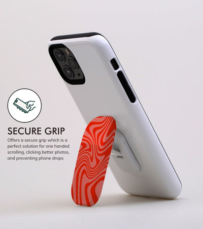 Orange Twist Phone Grip