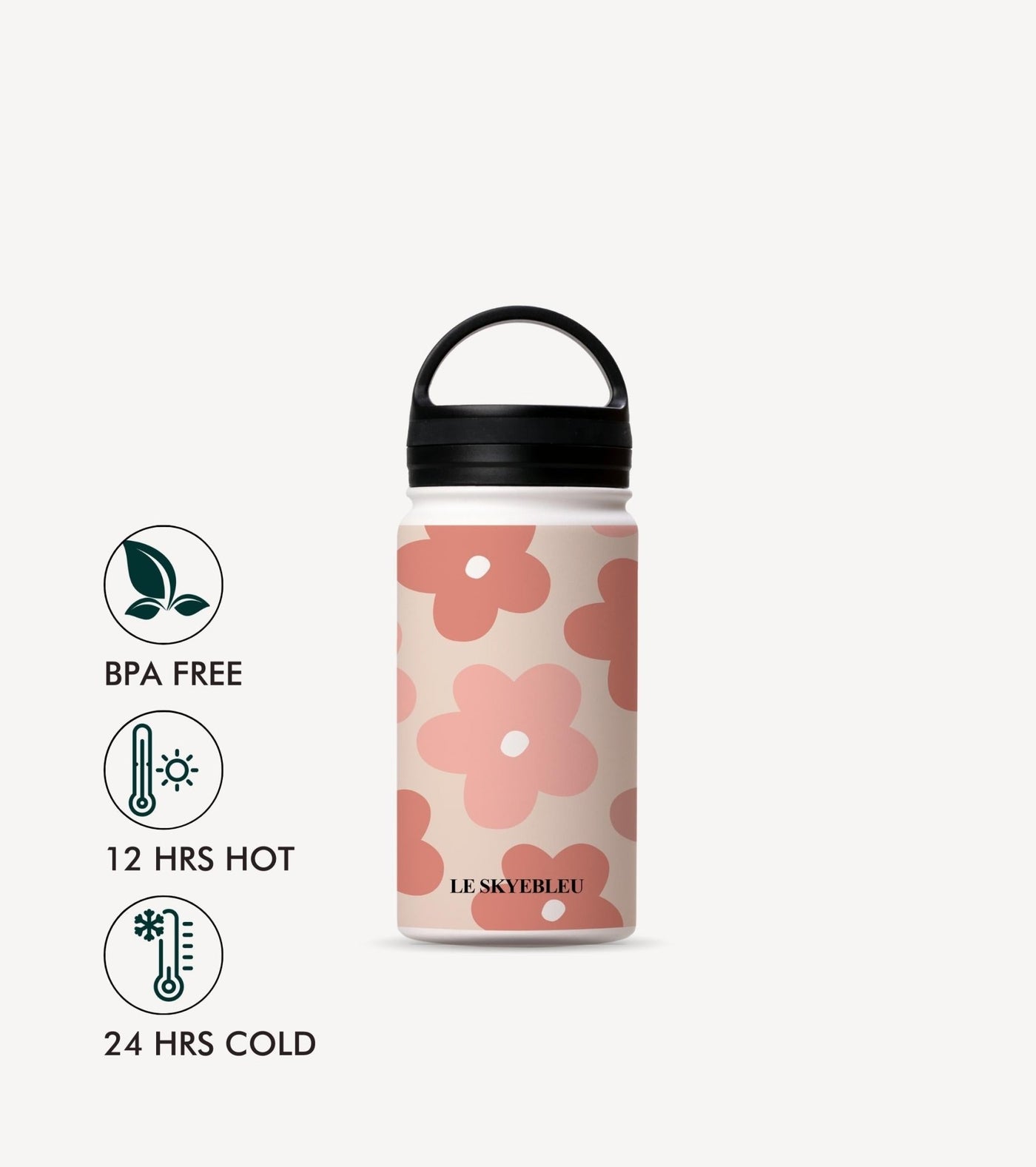 Peachy Pop - Daisy Steel Water Bottle