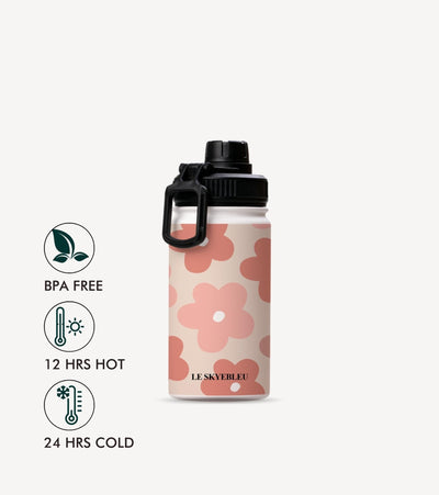 Peachy Pop - Daisy Steel Water Bottle