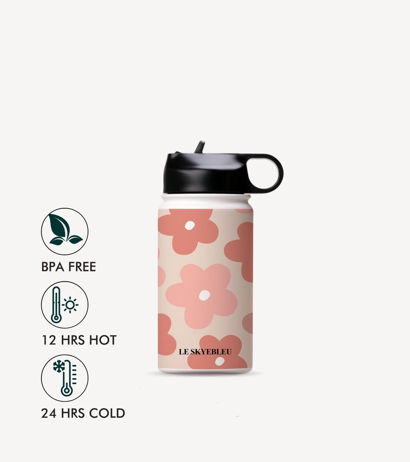 Peachy Pop - Daisy Steel Water Bottle