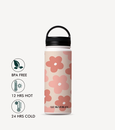 Peachy Pop - Daisy Steel Water Bottle