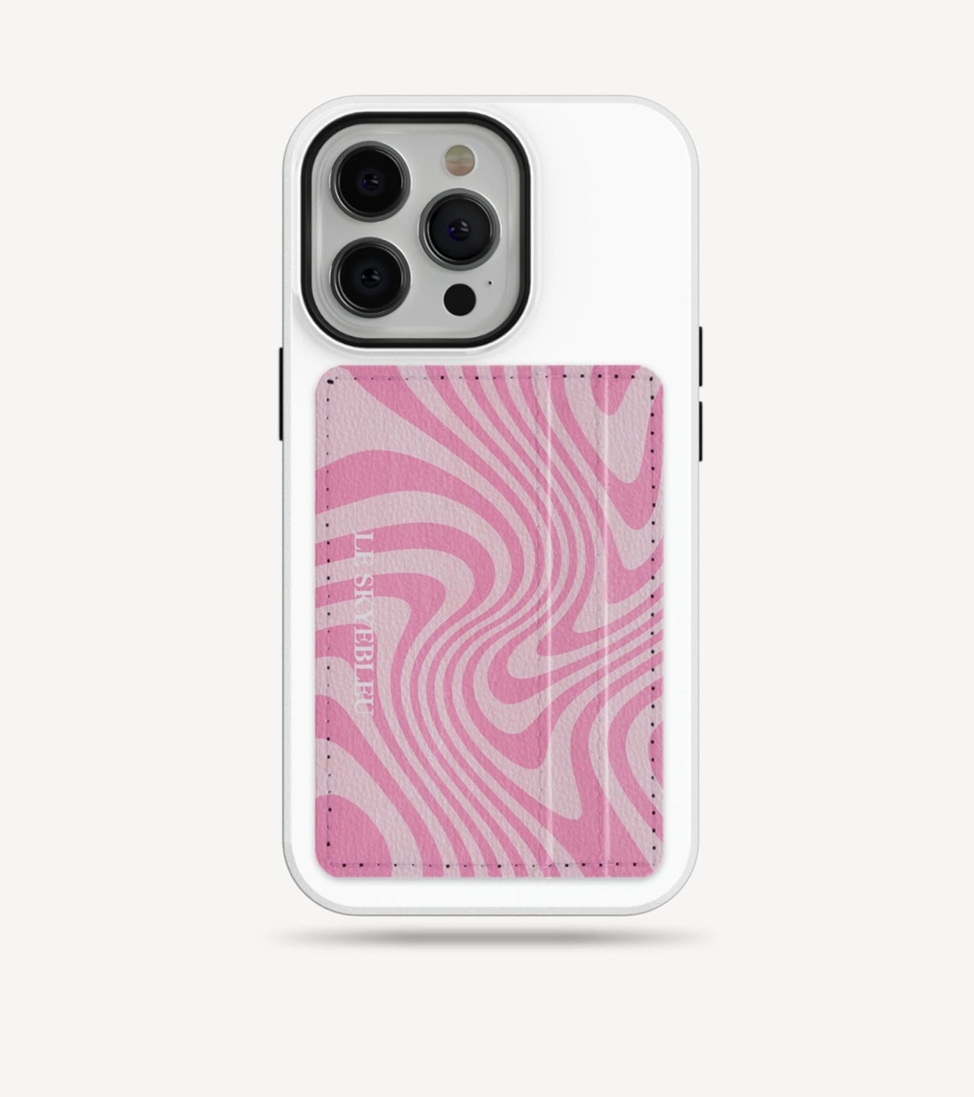 Pink Hypnosis Swirl - Stick on Phone Wallet