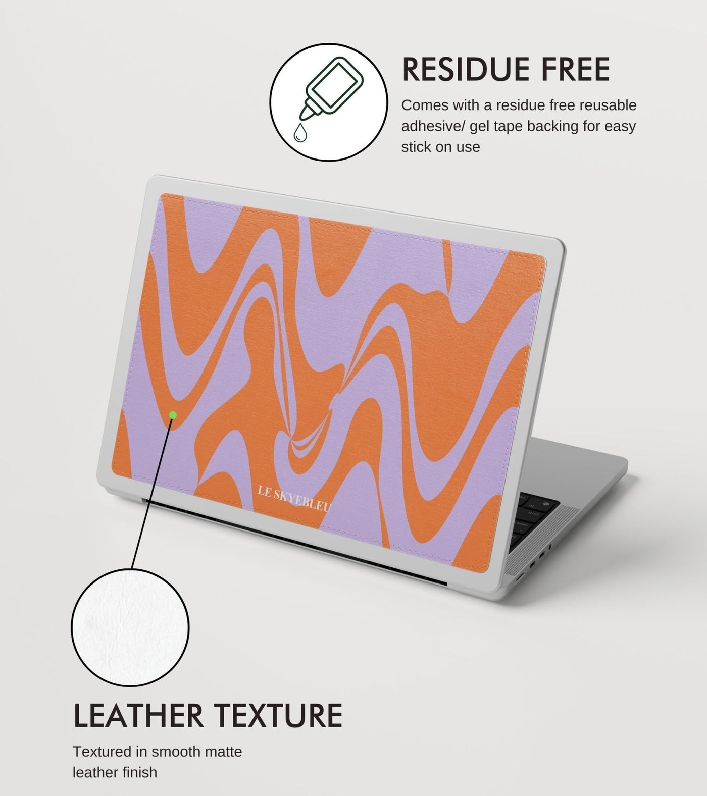 Soft Swirl - Laptop Skin