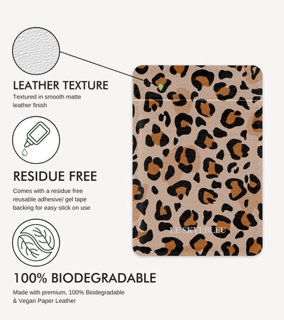Spotted Leopard - Stick On Phone Wallet