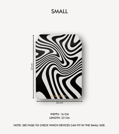Zebra Swirl - Laptop & iPad Sleeve