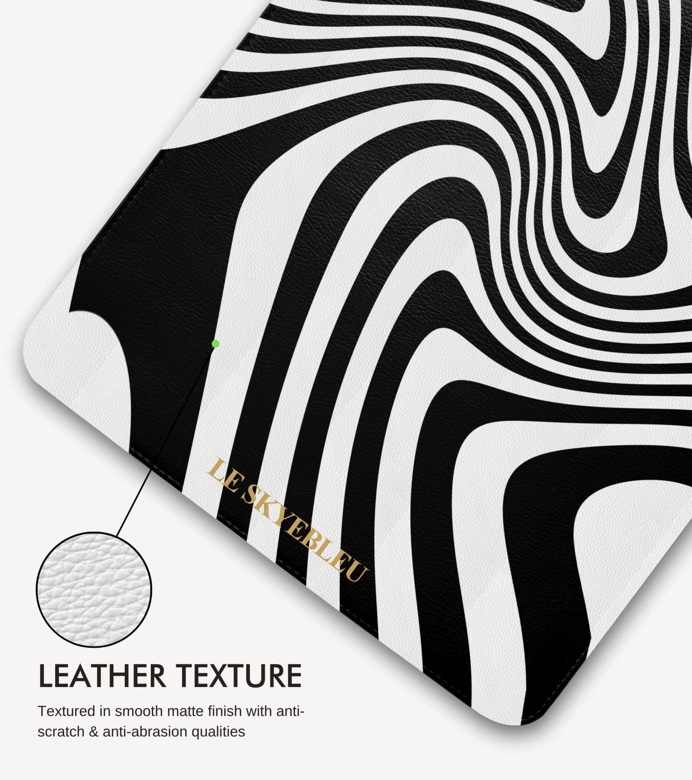 Zebra Swirl - Laptop & iPad Sleeve