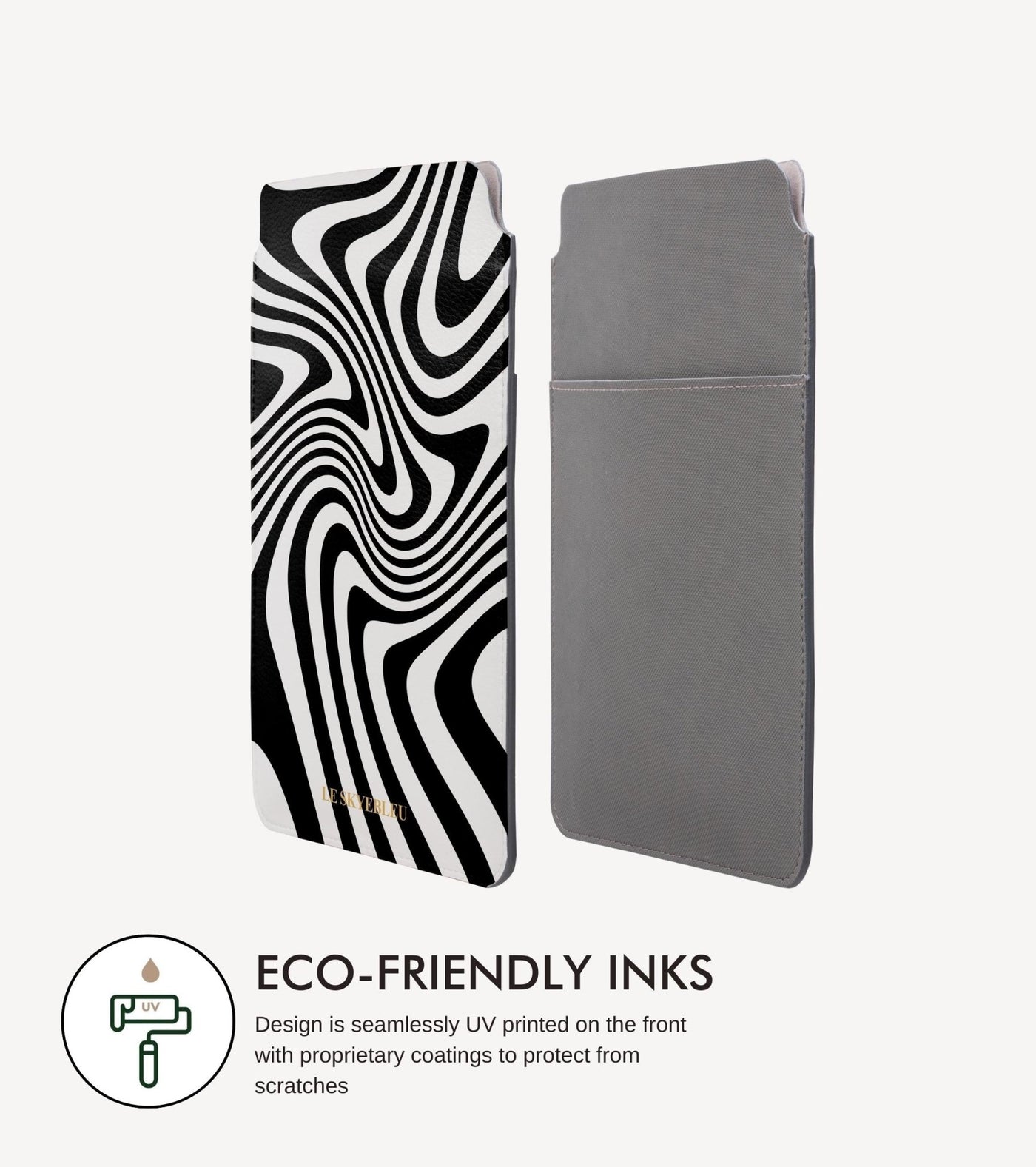 Zebra Swirl - Laptop & iPad Sleeve