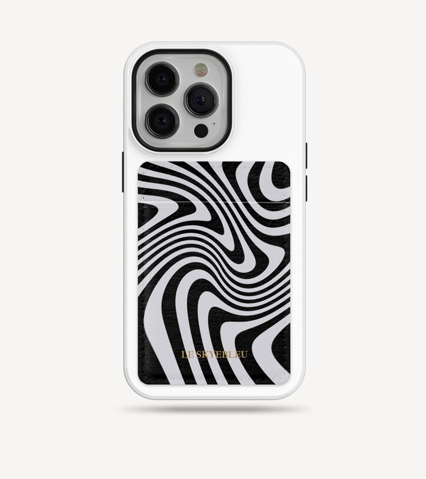 Zebra Swirl - Stick On Phone Wallet